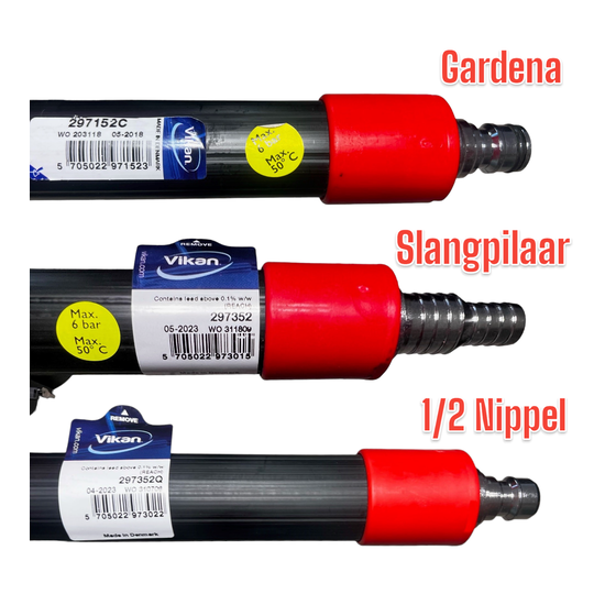 Telescoopsteel met waterdoorvoer – Professionele wassteel voor voertuigen en transport