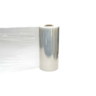 Machinewikkelfolie rol 50 cm x 1.500 m – 23 µm transparant (250 % rek)