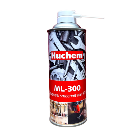 Huchem Kruipolie | Smeervet | ML-300 | 400 ml. | PTFE Spray | Multifunctioneel