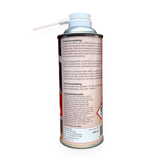 Kruipolie | Smeervet | ML-300 | 400 ml. | PTFE Spray | Multifunctioneel