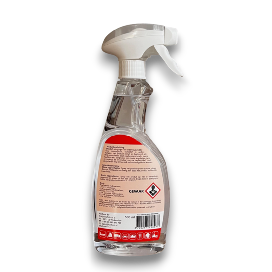 Huchem RVS Olie | RVS Verzorger | 500ml | Horeca | Keuken | Food | Hygiëne | Onderhoudsmiddel RVS | + Trigger