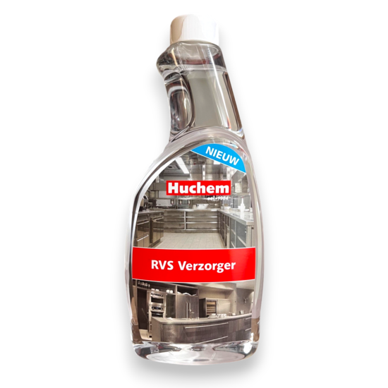 Huchem RVS Olie | RVS Verzorger | 500ml | Horeca | Keuken | Food | Hygiëne | Onderhoudsmiddel RVS | + Trigger