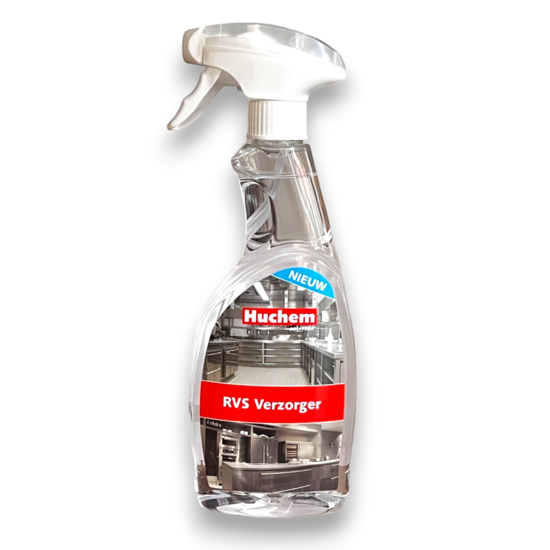 Huchem RVS Olie | RVS Verzorger | 500ml | Horeca | Keuken | Food | Hygiëne | Onderhoudsmiddel RVS | + Trigger