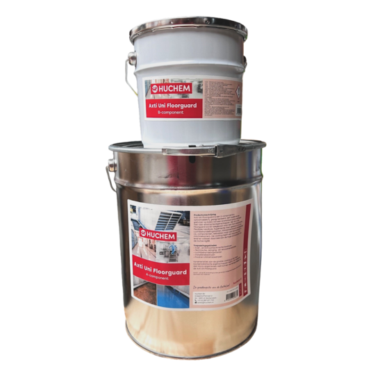 Huchem Vloercoating Floorguard 12,5 kg – Professionele coating voor luchtbehandeling en technische installaties