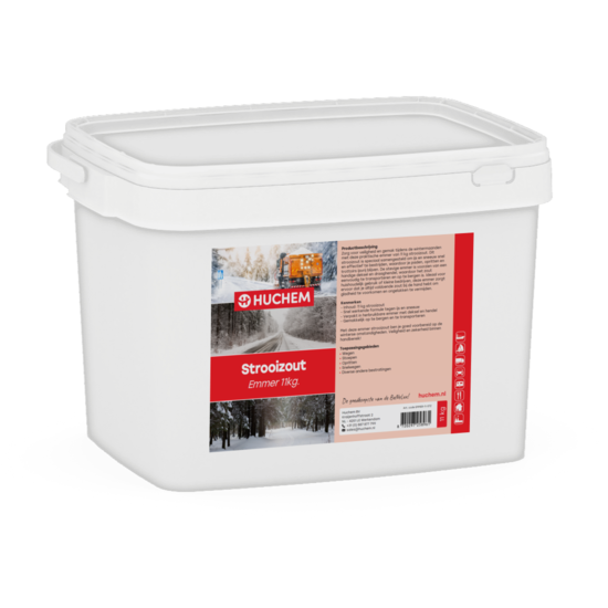 Huchem Strooizout | 11 kg. | Emmer |  Wegenzout | Road Salt | Terras Zout | Extra snel