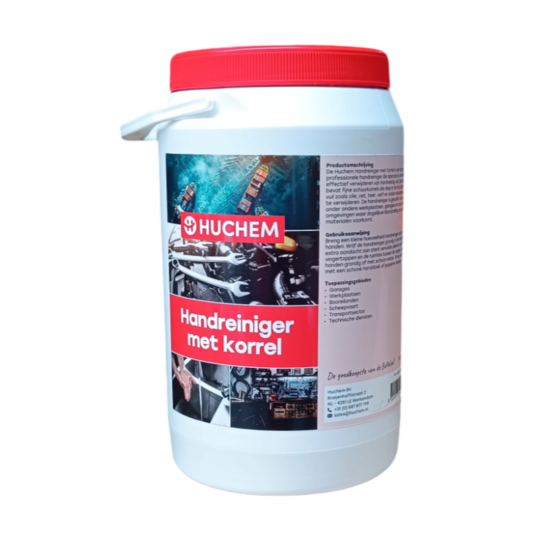 Huchem Handreiniger | 3 L | Garagezeep met korrel | Industriële handzeep | Werkplaats | Garage