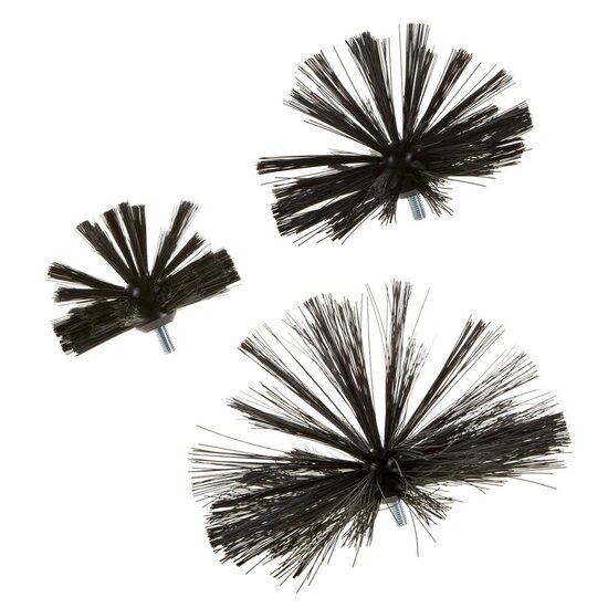 Wöhler Power Drill Brush | Veegborstel t.b.v. Flexibele as | Luchtkanaal reinigen