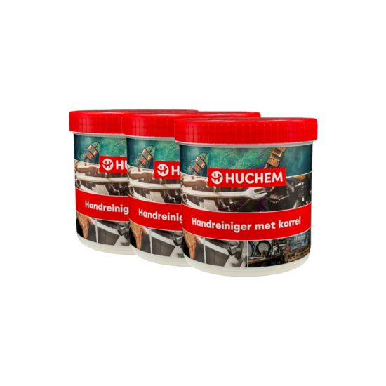 Huchem Handreiniger | 500ml | Garagezeep met korrel | Industriële handzeep | Werkplaats | Garage