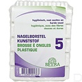 Huchem Nagelborstel | Wit | Kunststof | Kunstvezel | Tweezijdig | 5st