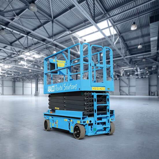 Abalco Rental Schaarhoogwerker 7,8 m huren – elektrisch, veilig & veelzijdig