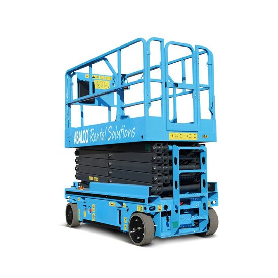 Abalco Rental  Schaarhoogwerker 10,1 m huren – elektrisch, veilig & veelzijdig