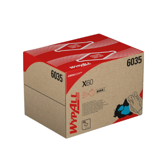 Huchem WypAll X60 | 6035 | General Clean | Hydroknit | Wit | Poetsdoek | Draagdoos | Kimberly Clark