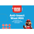 Huchem Anti-Insect Wool Mitt | Wol & Insectengaas Washandschoen | 2 in 1 | voor Auto, Camper, Boot, Motor & Fiets