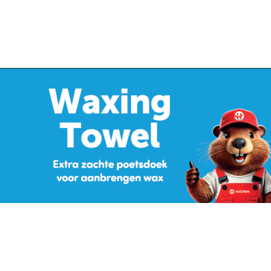 Huchem Waxing Towel – 40 x 40 cm | Premium Wax Doek voor Auto, Camper, Motor & Boot | Hugo Wash
