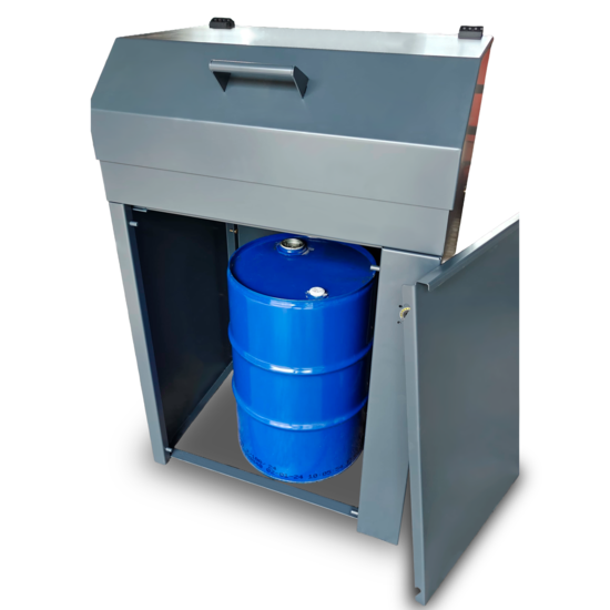 Huchem Onderdelenreiniger | Ontvetterbak | 150L  | met Deksel en Gasveren | Proffesional