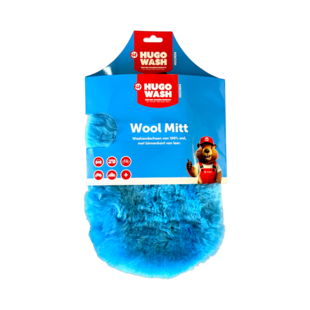 Washandschoen Double Side Wool Mitt – krasvrije wollen washandschoen voor auto, camper & boot - Hugo Wash