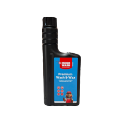 Wash & Wax | 0,5 L | 2-in-1 autoshampoo met wax & waterafstotend effect | Premium Hugo Wash