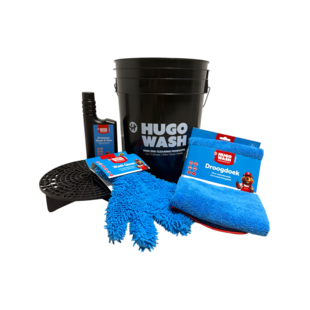 CombiDeal – Complete Autowas Set met Emmer, Washandschoen, Wash & Wax en Droogdoek | Hugo Wash