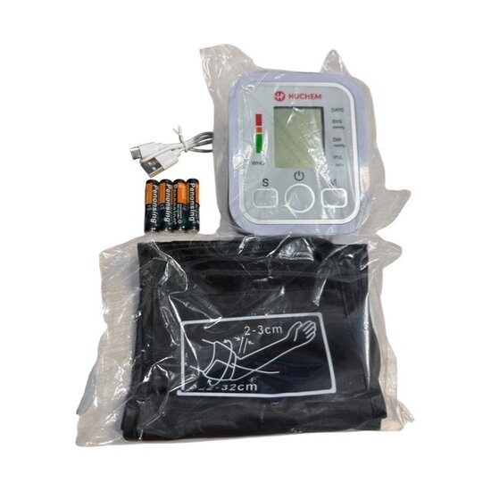 Huchem Bloedrukmeter Bovenarm | Hartslagmeter | Bloeddruk | Bloedruk meten | Blood pressure monitor