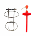 Huchem  Dispenserpomp + Wandhouder voor Garagezeep | 3 kg.| handig & robuust voor werkplaats of garage
