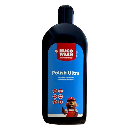 Huchem Polish Ultra 500 ml – professionele polijstpasta voor autolak | 3 in 1 | Hugo Wash