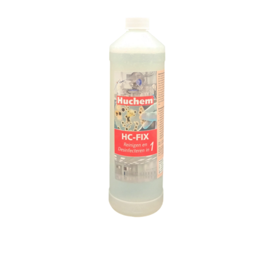 Huchem Desinfectiemiddel | 1 L | HC fix 2 in 1 | Reiniging & Desinfectie | Professioneel & Geconcentreerd