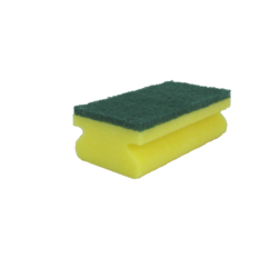 Schuurspons Easy Grip Geel / Groen -10st. Extra Grip voor intensieve schoonmaak