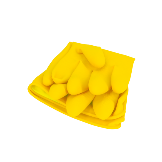 Huchem Huishoudhandschoen 1 paar Latex Geel – Maat M – Sterke Schoonmaakhandschoenen