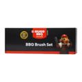 Huchem BBQ Cleaning Brush Set – 3-delige Grillborstel Set voor BBQ Rooster & Grillplaat