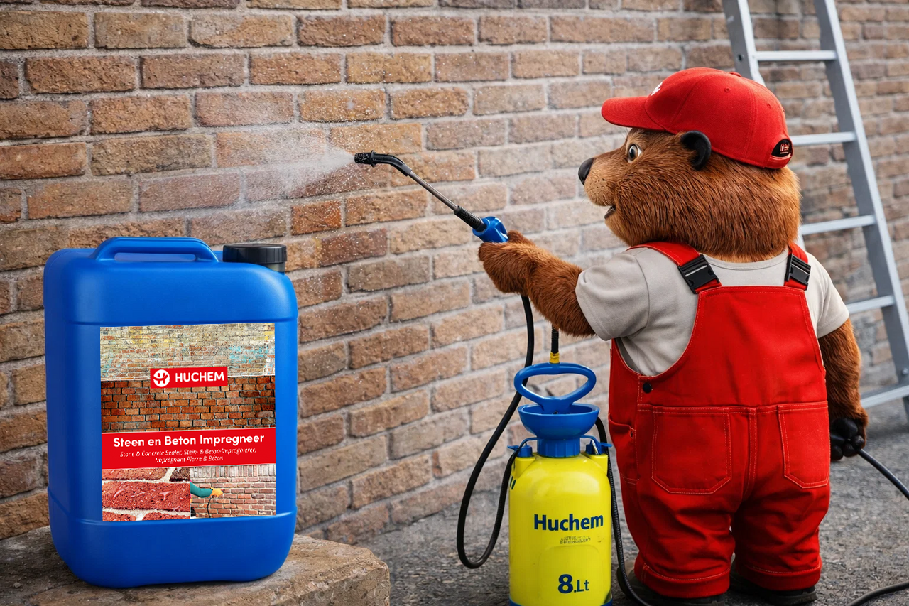 Gevel impregneren? Bestel de Steen & Beton Impregneer van Huchem!