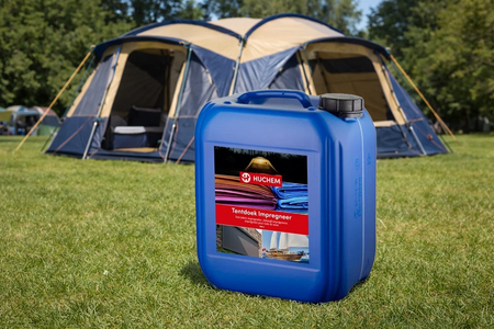 Tentdoek impregneren? Gebruik de Tentdoek Impregneer van Huchem