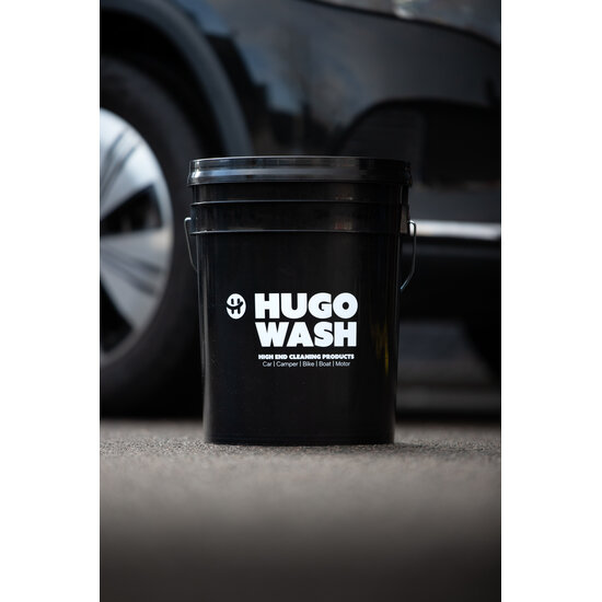Huchem Emmer | Autowas emmer | Grit Bucket | 20L | Hugo Wash | incl. rooster | Detailing Bucket