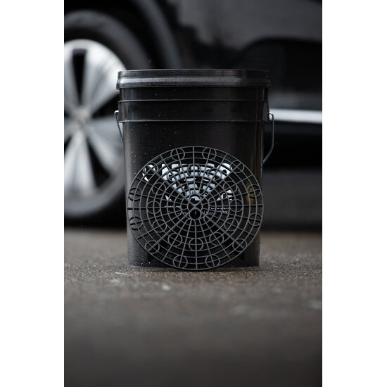 Huchem Emmer | Autowas emmer | Grit Bucket | 20L | Hugo Wash | incl. rooster | Detailing Bucket