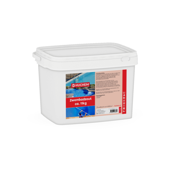 Huchem Zwembadzout ca 11 kg | Hoogzuiver Zeezout voor Zoutelektrolyse | Chloorvrij Zwembadwater
