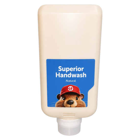 Huchem Garagezeep met maiskorrel | 2L | Softfles | (Professionele Handreiniger) t.b.v. Dispenser