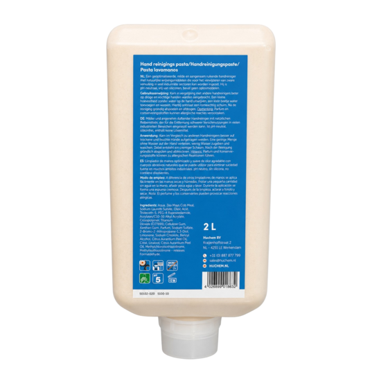 Huchem Garagezeep met maiskorrel | 2L | Softfles | (Professionele Handreiniger) t.b.v. Dispenser