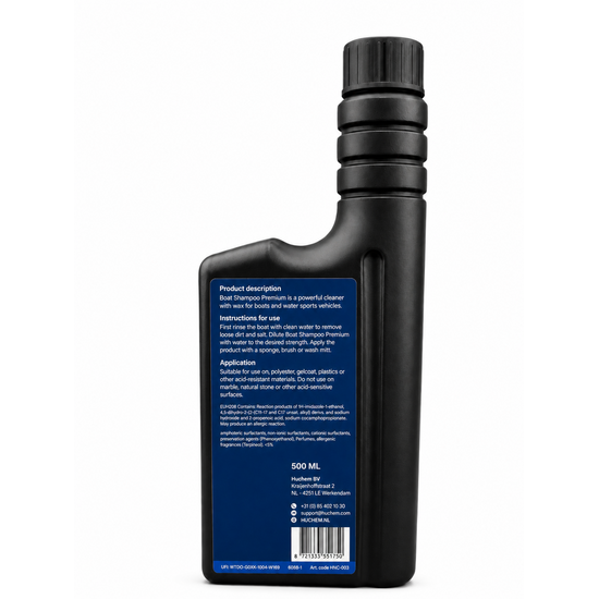 Huchem Boat Shampoo Premium – Professionele Boot Shampoo voor Glanzend en Streeploos Resultaat | 500ml | Hugo Nautical