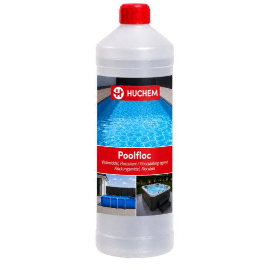 Huchem Vlokmiddel | Pool Floc  – 1L | Professioneel Vlokmiddel voor Kristalhelder Zwembadwater