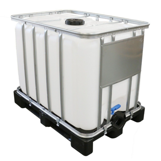 Huchem Onthard Water IBC 600L – Kalkvrij water voor installaties & industrie | Zacht water | Waterbehandeling