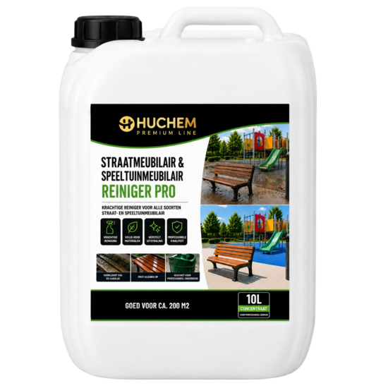 Huchem PRO-line Straatmeubilair & Speeltuinmeubilair Reiniger Pro | Can 10 liter