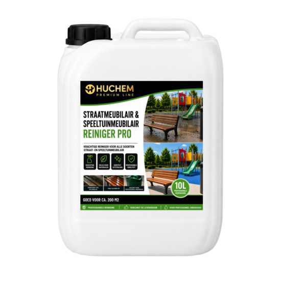Huchem PRO-line Straatmeubilair & Speeltuinmeubilair Reiniger Pro | Can 10 liter