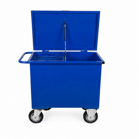 Huchem Verrijdbare absorptiekorrel dispenser | Met Deksel, zeef en schep