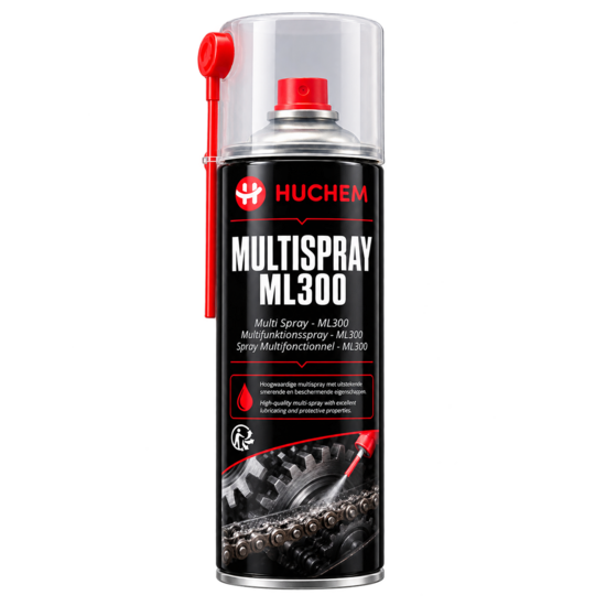 Huchem Multispray 500 ml – ML300 | Hoogwaardige smering één krachtige spray voor smering, onderhoud en bescherming