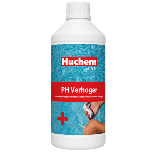 Huchem pH+ | pH Plus | 1L | pH Verhoger | pH Up | Zwembad | Whirlpool | Hottube | Bubbelbad | Waterbehandeling