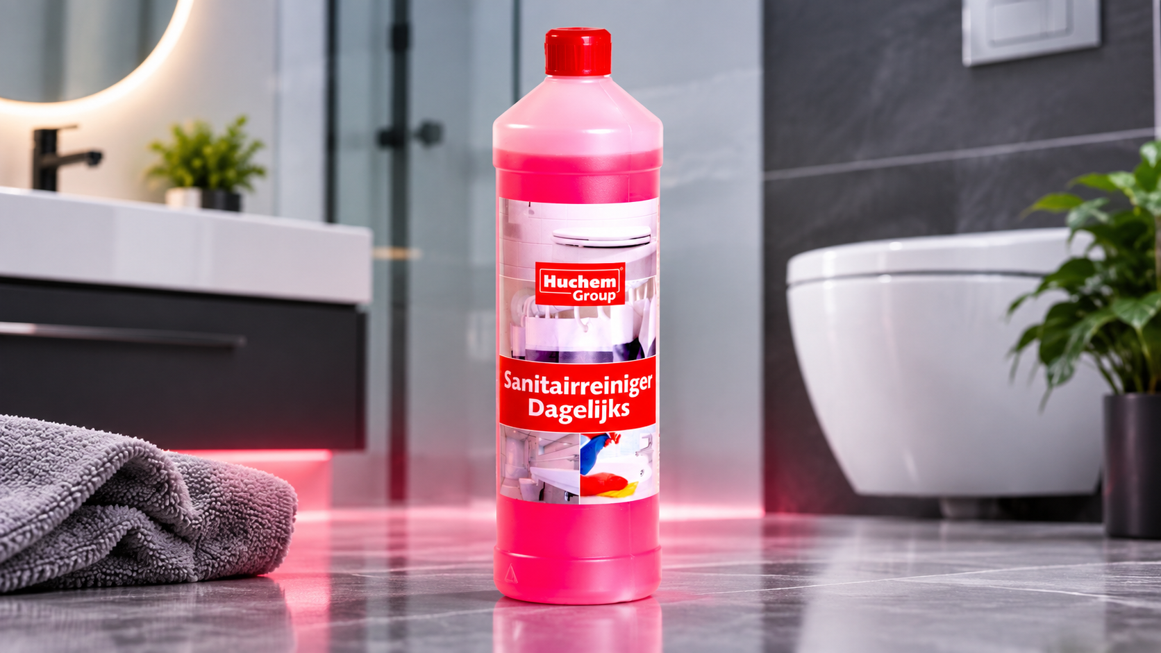 Sanitair schoonmaken zonder gedoe? Zo werkt de Huchem WC- & Sanitairreiniger