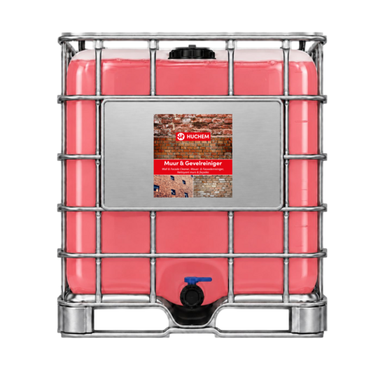 Huchem Muur & Gevelreiniger 1000 L (IBC) – Huchem Professionele Steen-&-Betonreiniger