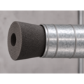 Wöhler Schuimdop / Afdichtelement – Foam Schuimdop rond Ø 110×150 mm (met / zonder gat) – voorkomt valselucht & stof | Conisch | Rookkanaal | Luchtkanaal | Ventilatie