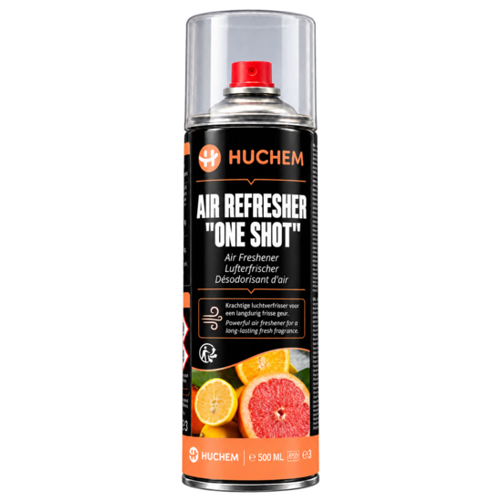 Huchem Airco Refresher Lemon 500 ml – in één behandeling weer een fris auto-interieur | One Shot