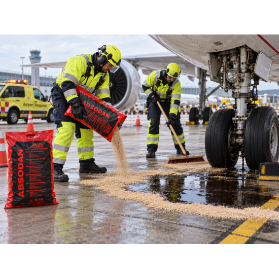 Huchem Absodan Super-Sorb (10 kg )- krachtige, universele absorberende korrels | Vloerkorels | Chemsorb