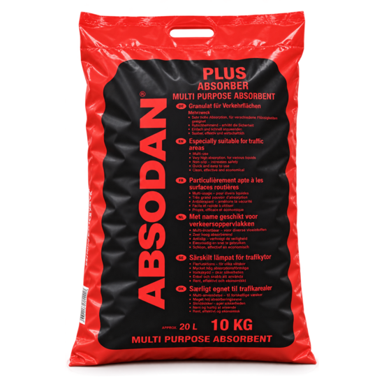 Huchem Absodan Super-Sorb (10 kg )- krachtige, universele absorberende korrels | Vloerkorels | Chemsorb